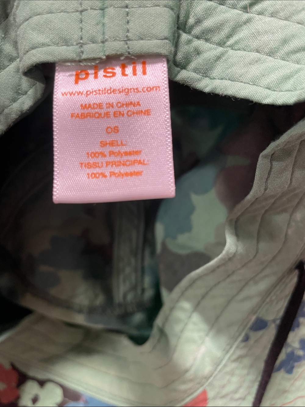 Pistil Bucket Floppy Sun Hat with Ties
Shades of Green with Floral Pattern - Picture 5 of 5